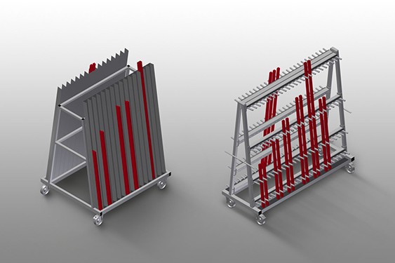 玻璃隔板/玻璃压条推车 GLW elumatec