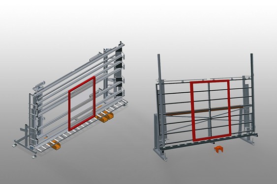 Inspection and glazing unit VE elumatec