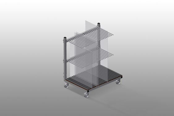 GLASS COMPARTMENT/GLAZING BEAD TROLLEYS  GF 1000 elumatec