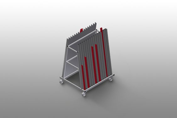 GLASS COMPARTMENT/GLAZING BEAD TROLLEYS  GLW 30 elumatec