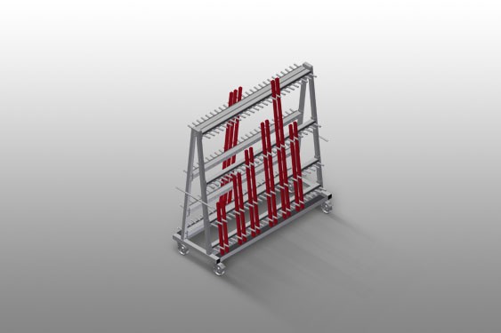 GLASS COMPARTMENT/GLAZING BEAD TROLLEYS  GLW 48 elumatec