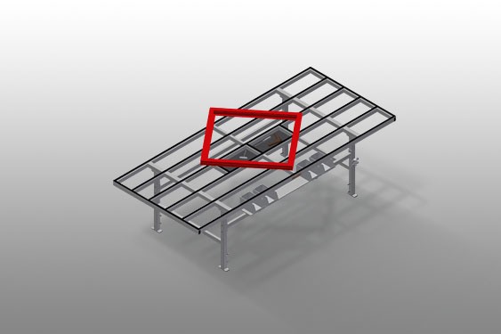 HORIZONTALE MONTAGETISCHE MT 3000 elumatec