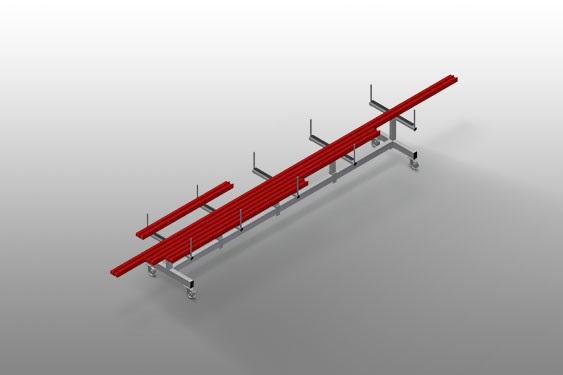 Carrelli di trasporto profili PLW 4000 elumatec