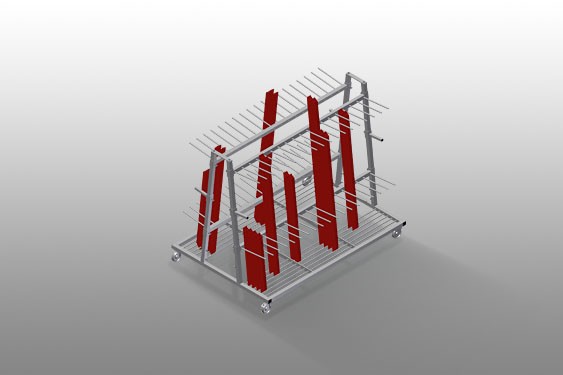 Carrelli di trasporto profili PWS 4000 elumatec