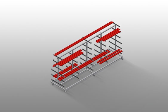 Carrelli di trasporto profili PWW 4000 elumatec