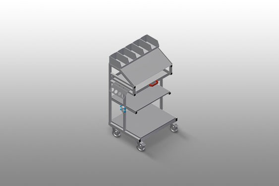 Chariot pour outils WKW 800 elumatec