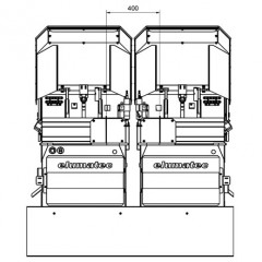 DG 142 XL 07. Dubbele verstekzaagmachine DG 142 XL elumatec