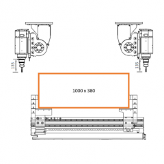 Aluminium Profile SBZ 155 Profilbearbeitung von oben elumatec