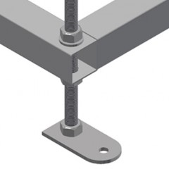 Sistemi di scaffali GLR 5000 Piedino snodabile elumatec