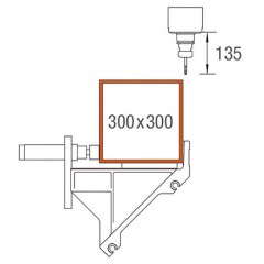 Produits pour l’usinage de l’acier SBZ 122/70 Plus Zone d'usinage axes Y et Z elumatec