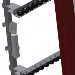 Transfers de rodillos verticales VR 3003 DF Soportes de ruedecillas adicionales elumatec