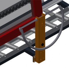 Convoyeurs à rouleaux verticaux VR 3000 DF Poignée elumatec