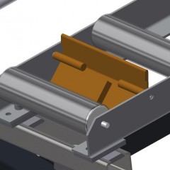 Transportadoras verticais de rolos VR 3000 DF Retentor terminal elumatec