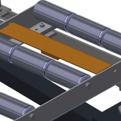 Transportadoras verticais de rolos VR 3003 DF Retentor terminal elumatec