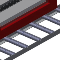 Convoyeurs à rouleaux verticaux VR 3003 DF Protection de profilé elumatec