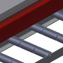 Vertikale Rollenbahnen VR 3003 F Profilschoner elumatec