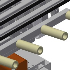 RMT 1400 Tafelblad met rollen elumatec