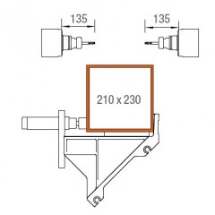 Prodotti per lavorazione PVC SBZ 122/73 Area di lavoro asse Y e asse Z elumatec