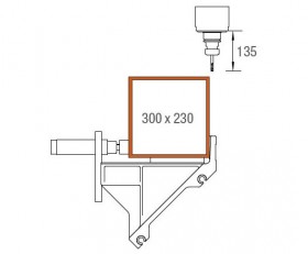 PVC Profile SBZ 122/74 Bearbeitungsbereich, Y- und Z-Achse elumatec