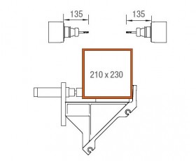 Aluminium Profile SBZ 122/74 Bearbeitungsbereich, Y- und Z-Achse elumatec