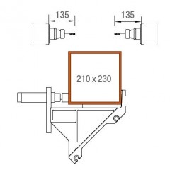 Profily z PVC SBZ 122/75 Rozsah obrábění osa Y a Z elumatec