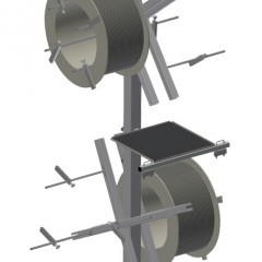 Chariots à joints DW 4 Logement de bobine elumatec