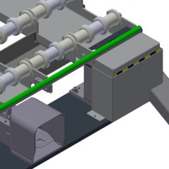 Carrello con scomparti per vetri/per fermavetri GHS 15 Dispositivo di sollevamento elumatec