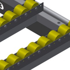 Poziome stoły montażowe HT 3000 Listwy rolkowe, kompl. do HT 3000/aluminium elumatec