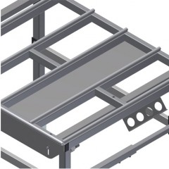 HORIZONTALE MONTAGETISCHE HT 1000 Ablageboden elumatec