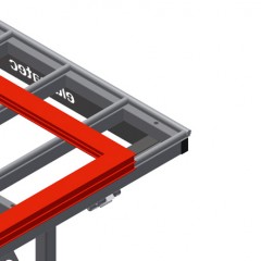 Tables d’assemblage horizontales HT 1000 Barres en caoutchouc elumatec