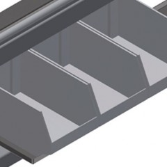 HORIZONTALE MONTAGETISCHE HT 2000 Ablage elumatec