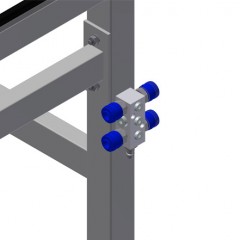 Tables basculantes KT 4000 Raccord d'air comprimé quadruple elumatec