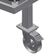 KW 3 Ruedas de dirección elumatec