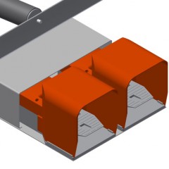 Soporte de montaje MS 3000 Conmutador de pedal elumatec