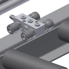 装配架 MS 4000 四路压缩空气接口 elumatec