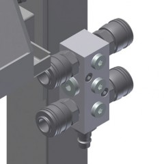 HORIZONTALE MONTAGETISCHE MTA 3000 Druckluftanschluss 4-fach elumatec