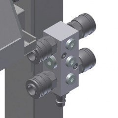 水平组装工作台 MTA 3000 四路压缩空气接口 elumatec