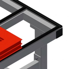 HORIZONTAL ASSEMBLY TABLES MT 2000 Rubber strips elumatec