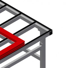 Tables d’assemblage horizontales MT 3000 Barres en caoutchouc elumatec