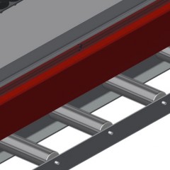 Transportadoras verticais de rolos VR 2000 F Protetor de perfis elumatec