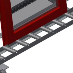 Convoyeurs à rouleaux verticaux VR 2000 F Protection de profilé elumatec