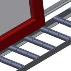 Convoyeurs à rouleaux verticaux VR 2003 F Protection de profilé elumatec