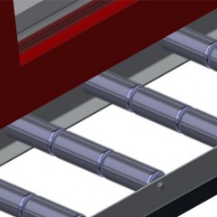 Vertikale Rollenbahnen VR 2003 F Tragrollen elumatec