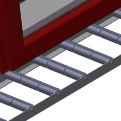 Transportadoras verticais de rolos VR 2003 Protetor de perfis elumatec