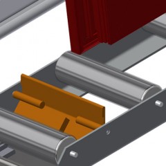 Transportadoras verticais de rolos VR 3000 Retentor terminal elumatec