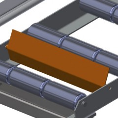 Transportadoras verticais de rolos VR 3003 Retentor terminal elumatec