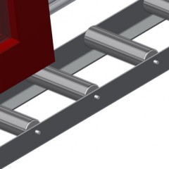 VR 4000 - Vertical roller conveyor Profile protectors Elumatec