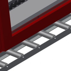 VR 4000 - Vertical roller conveyor Support rollers Elumatec