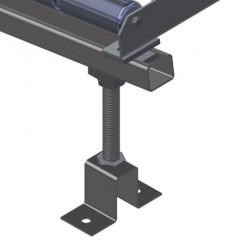 VR 4003 Transportadora de rolos Ajuste em altura elumatec